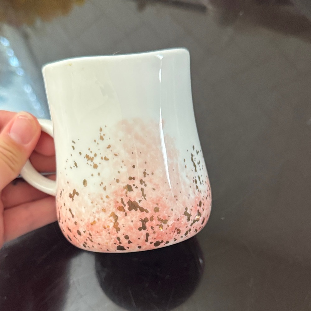 Pink Speckled Ceramic Mug